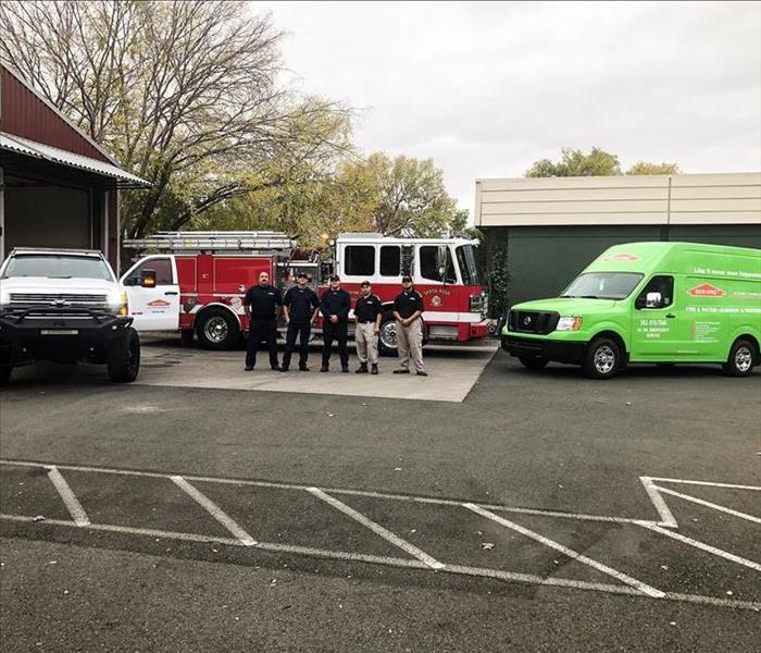 SERVPRO Staff Members and Local Authorities